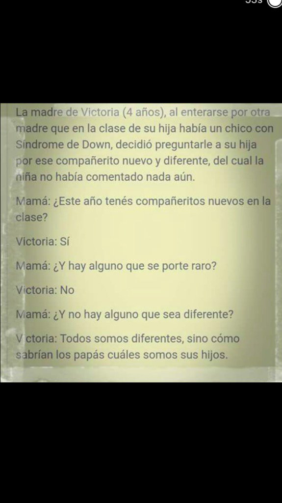 Qué linda historia me llegó hoy sobre personas en situación de discapacidad y mal que lo enfocamos #Inclusión 😊
