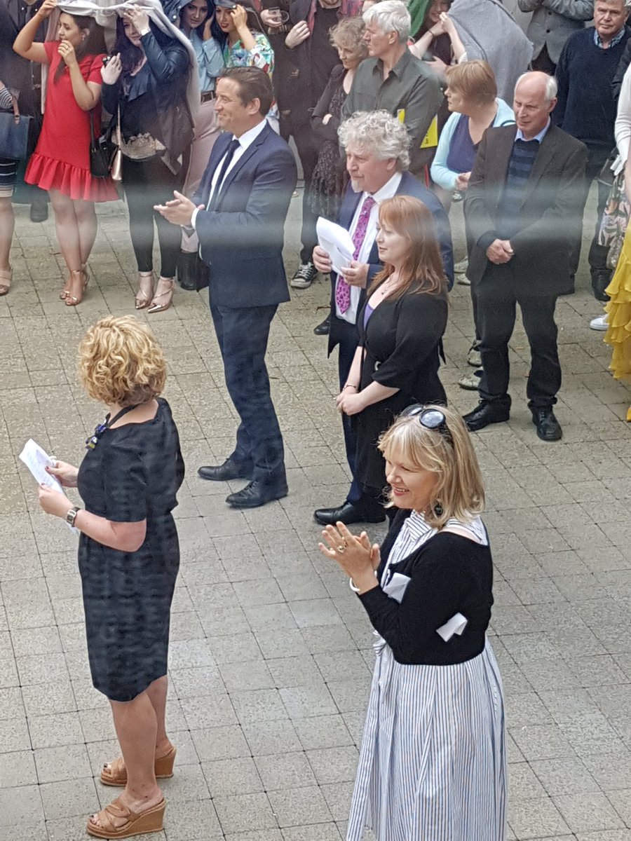 SheilaDegan's tweet photo. Massive crowd at official opening of @LSADatLIT today. Creativity of 200 graduates on exhibition @creativeirl @MikeFitzpatric4 @JCGalway https://t.co/3cmLspiR6o