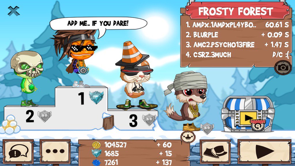 playboyjj3's tweet photo. All those guys just got washed #funrun2 #blurple #psycho13fire #3much https://t.co/Mzd23bEVqY