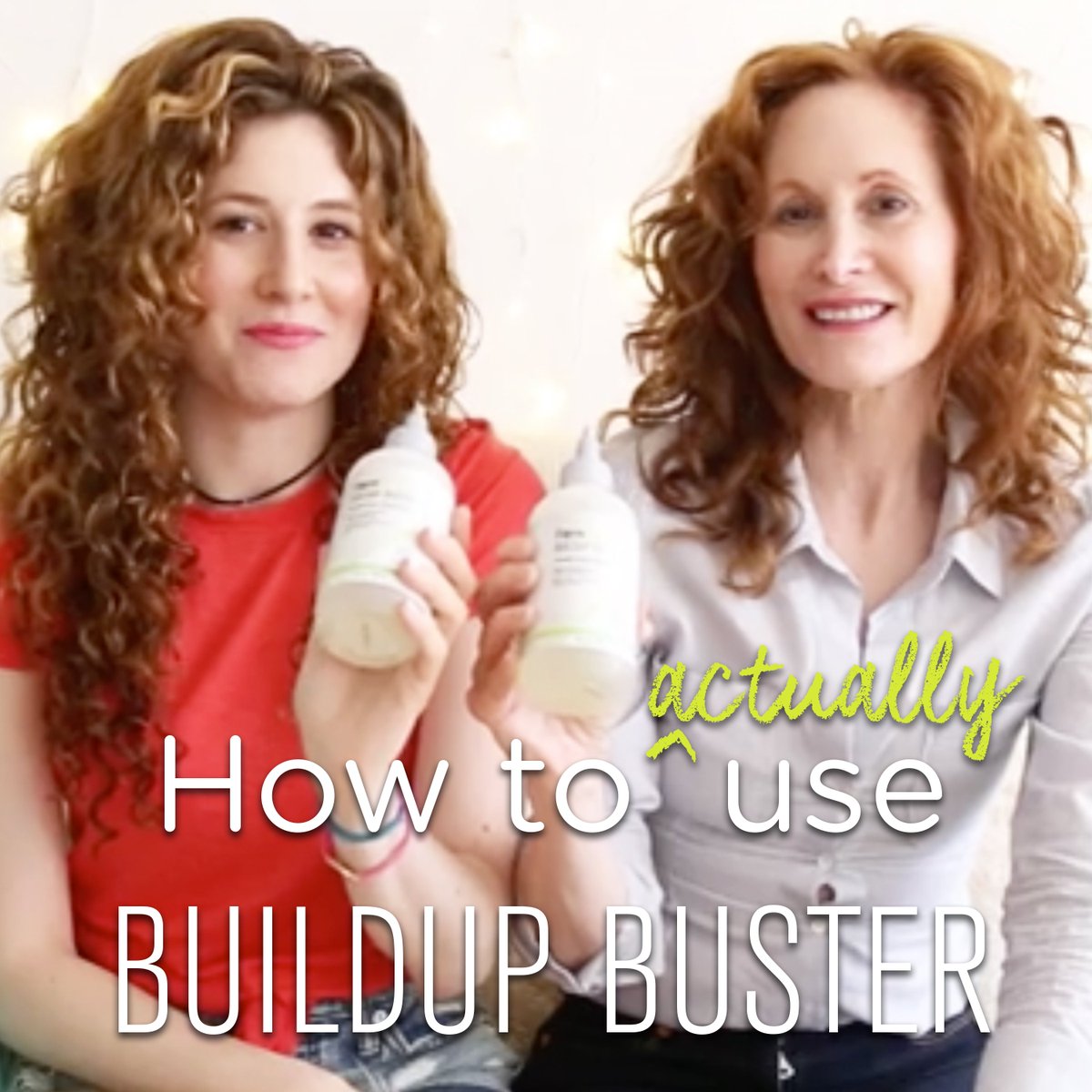 DevaCurl's tweet photo. Check out how to ACTUALLY use #BuildupBuster with DevaCurl Ambassador @toripiskin and her mom, @laurenpiskin! Link:https://t.co/ZKg9ZFLEje https://t.co/ymeVNvXgpi