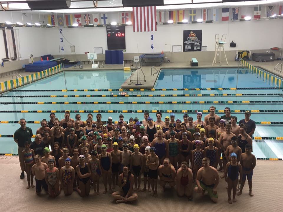 rcandido01's tweet photo. Great turn out today @wrightstate to #SaveWrightState #saveswimming . Big thanks to gold medalist @clairedonahue . https://t.co/80pb2VZQTd