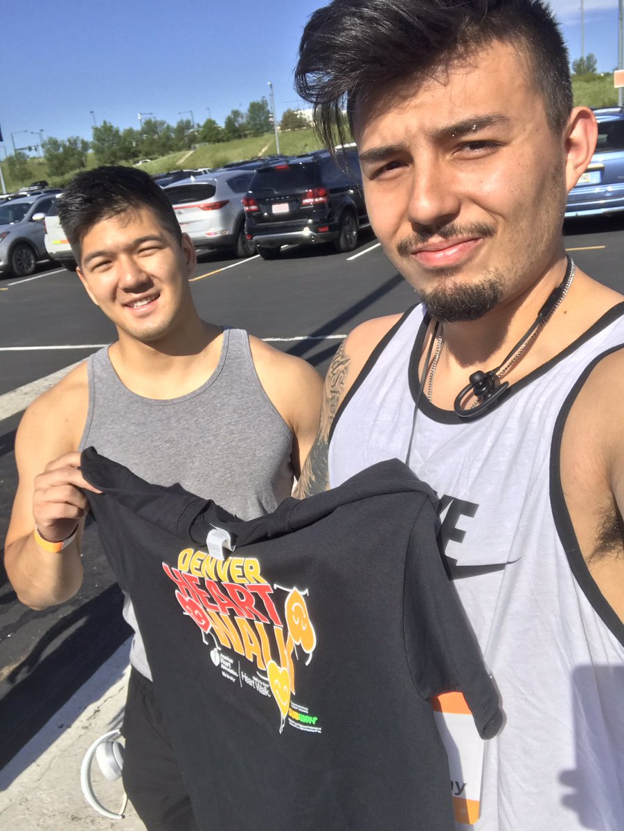 DevonDenavaatt's tweet photo. Laird and I representing for #teamchanson running the American Heart Foundations 5K #runforhearts #attcares #wecare https://t.co/xg1VbYqWAX