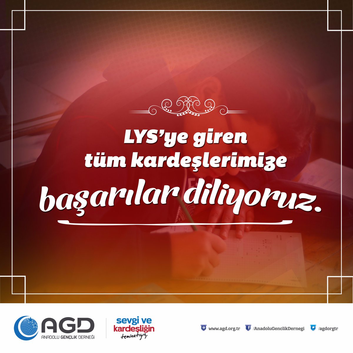 agdorgtr's tweet photo. LYS’ye giren tüm kardeşlerimize başarılar diliyoruz. https://t.co/5KpOzhhSil