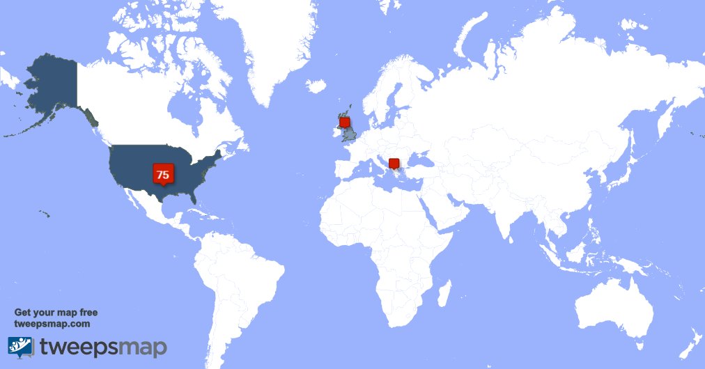 Girlx3Minecraft's tweet photo. My followers are in USA(72%), Macedonia(12%)... Get your map too: https://t.co/Ohu767DEJE https://t.co/5fIhTnh5na