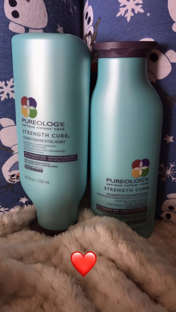 laurathecov's tweet photo. I am in love with my new shampoo and conditioner ❤️ @Pureology_UK @pureology #pureology #strengthcure https://t.co/0pOlxg8AOC