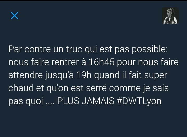 hemmingstone_'s tweet image. Plus jamais #DWTLyon