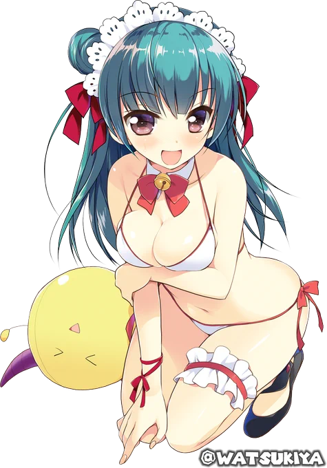 暑いので水着よしこ～(๑╹ω╹๑ ) 