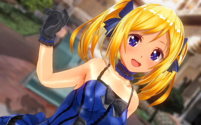 ブルーのマイクロドレス#CM3D2 #カスタムメイド3D2 