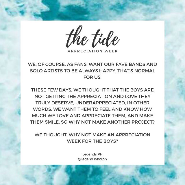 legendsoffclph's tweet photo. Tiders! Let's all unite as we show our appreciation for each of the boys ❤
++ https://t.co/w4jSgp0hJj