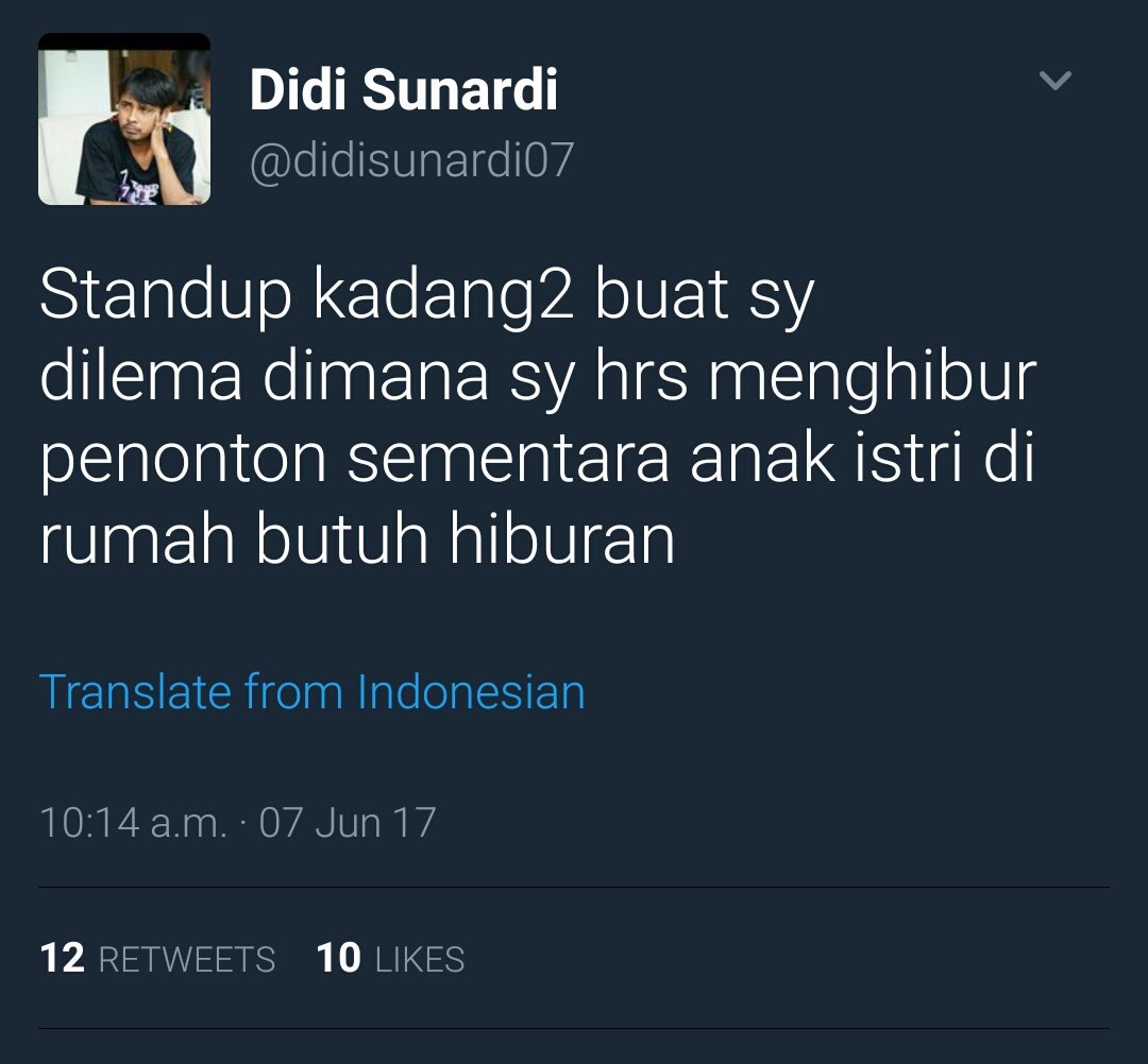 super_deco's tweet photo. @StandUpKompasTV #CALLBACKDIDI soalnya he deserves it. Ga ada komika closemic sejujur dan seprogresif kang Didi. Bravo kang @didisunardi07 https://t.co/8IBT7t1wyR