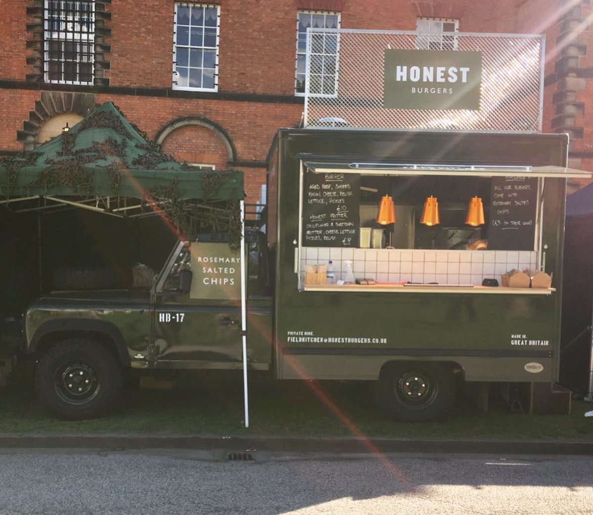 honestburgers's tweet photo. We're on the road again. Come and say hi to the Field Kitchen at Lincoln Comedy Feast this weekend. 🍔🚛👋 https://t.co/BEWjK0ylfv
