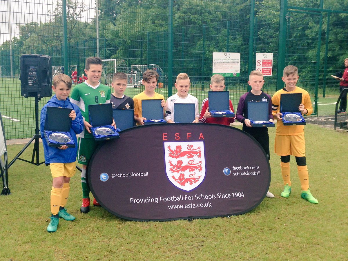 SchoolsFootball's tweet photo. 8 Captains from our U11 National Finalists ready to KO the @PLCommunities District Cup here at @dcfcacademy https://t.co/DRgRuLjWFH