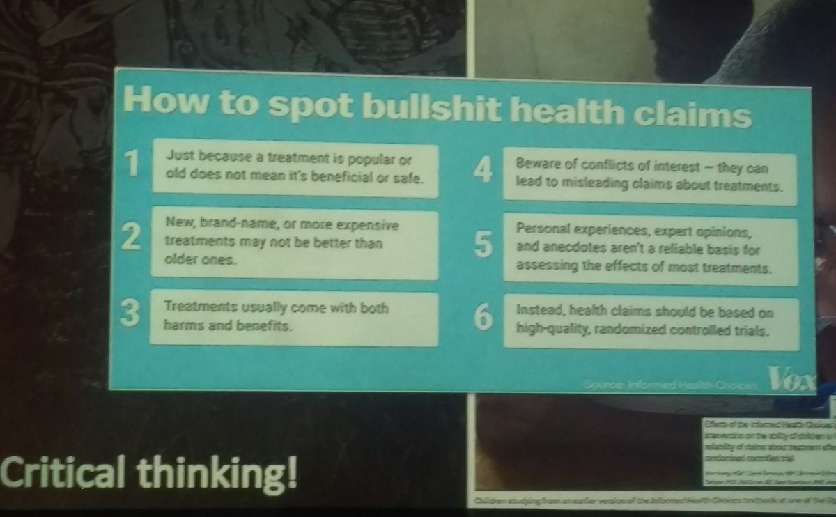 AndreaMillerRD's tweet photo. Love this! Critically evaluate what you read before making health related decisions. #dcconf17 @CaulfieldTim @DietitiansCAN https://t.co/F6xEcYPKOz
