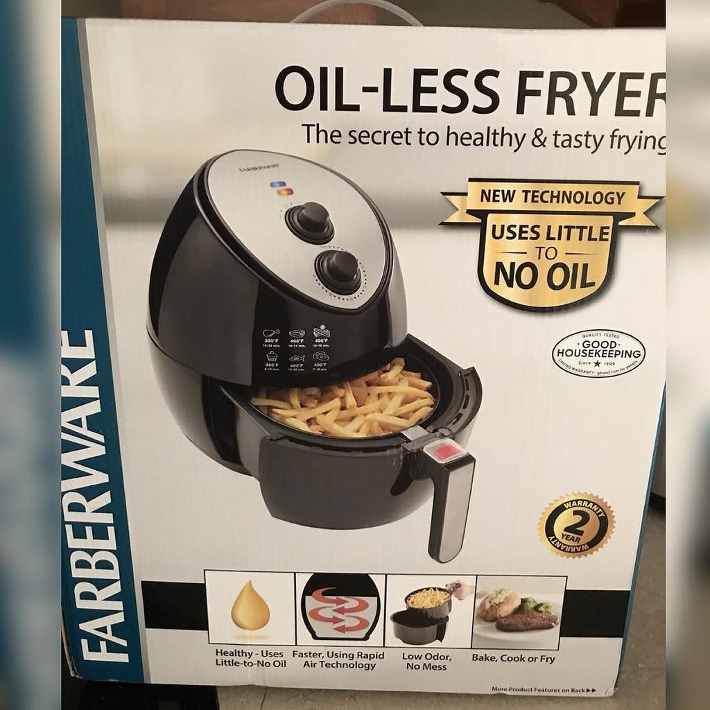 KeaganGrimm's tweet photo. Let's be real for a fucking second. I'm pretty hyped about this air fryer. #thankswalmart #allfriedeverything #slightlylessbadforme #topcheโฆ https://t.co/dDWOXE2ctk