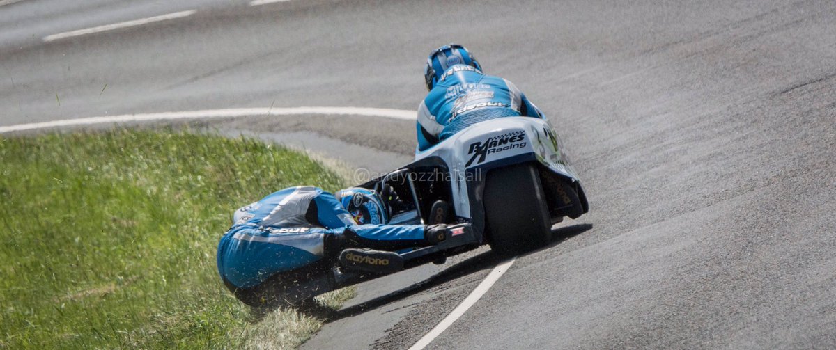 AndyOzzHalsall's tweet photo. Even bigger respect for sidecar passengers after seeing Lee Cain at Brandish yesterday #iomtt2017 https://t.co/iuLZbkjSkY