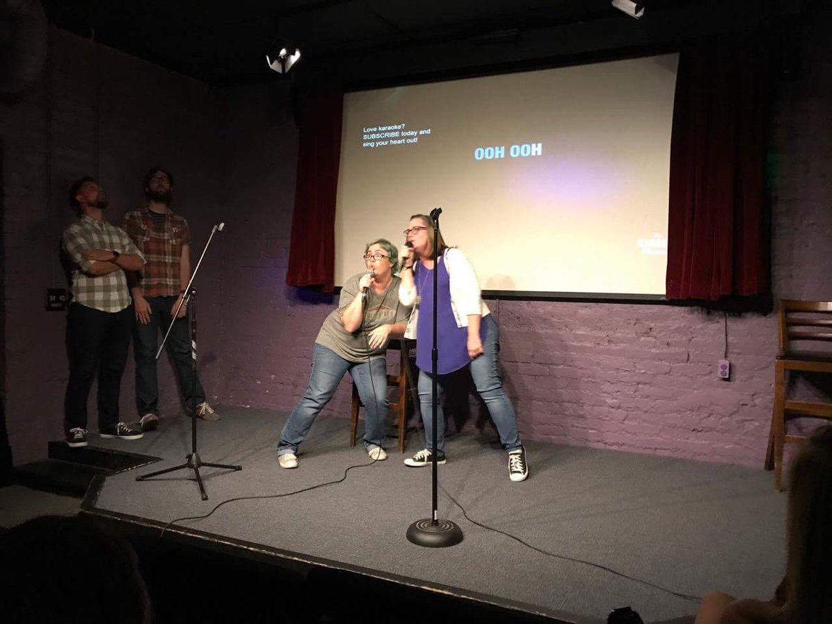 herdingcats_sc's tweet photo. @AlchemyComedy 30 hours of #Comedy  #improv #StandUp happening in #yeahthatgreenville 
@HarrisonBrookie we need to do #Karaoke more often! https://t.co/ZxcZXRofPw