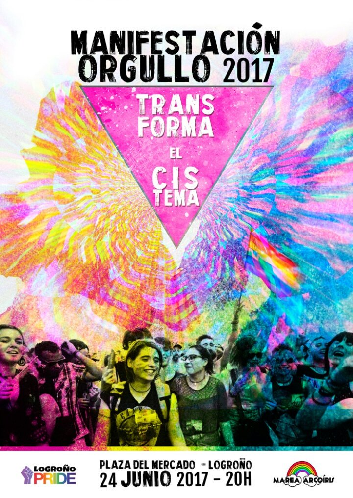 ArcoirisRioja's tweet photo. 24 JUNIO | MANIFESTACIÓN #ORGULLO2017 LOGROÑO
20:00h | PLAZA DEL MERCADO https://t.co/hQP25mdfBx