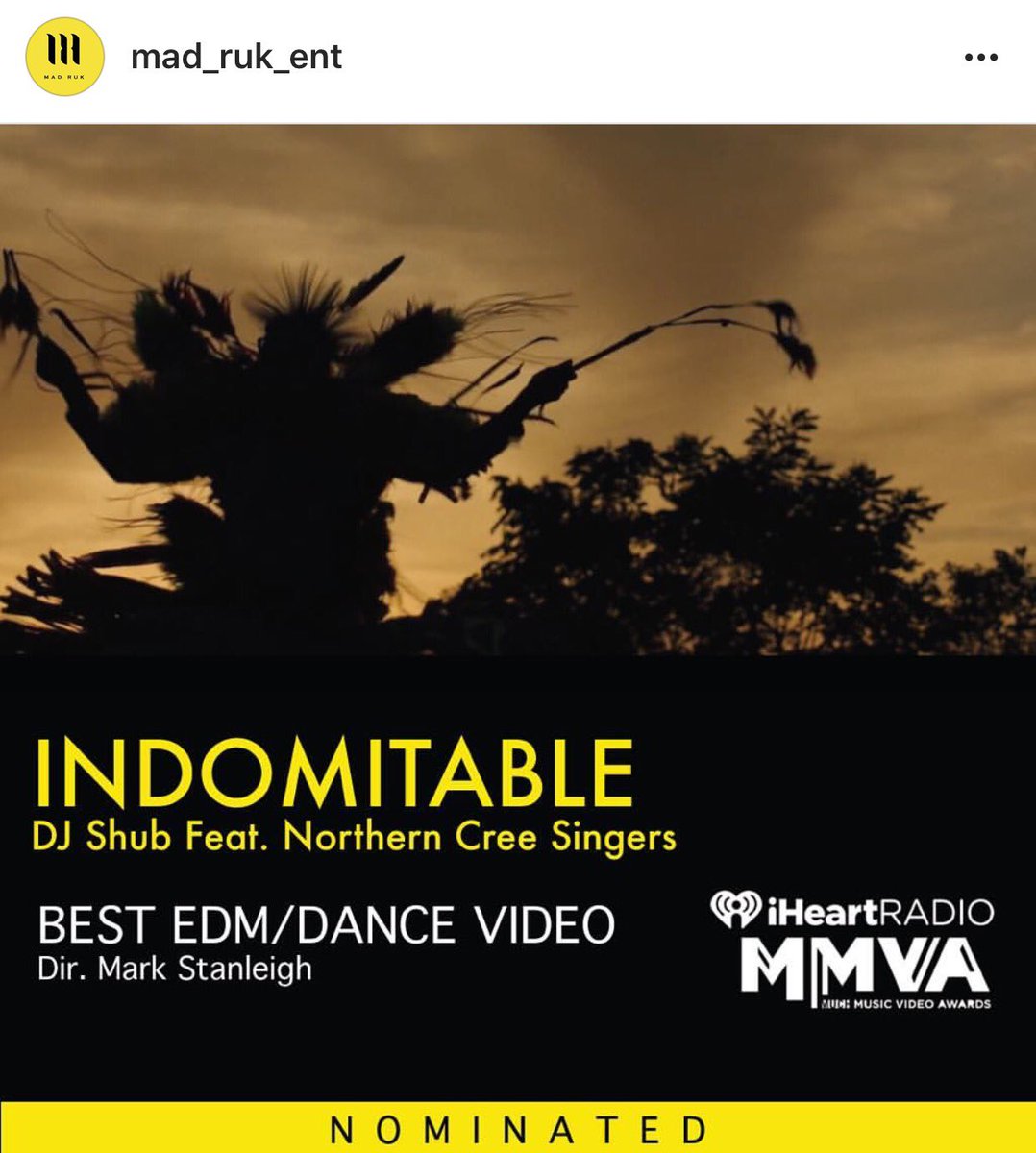 djshub's tweet photo. Shout out to the team at Mad Ruk for all the genius they put into my "Indomitable" music video. It's up for an MMVA next weekend. https://t.co/FSyETi5eNp