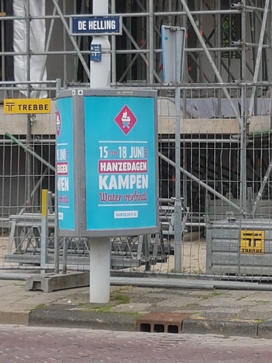 Ook in Dronten wordt er reclame gemaakt voor de Hanzedagen!
