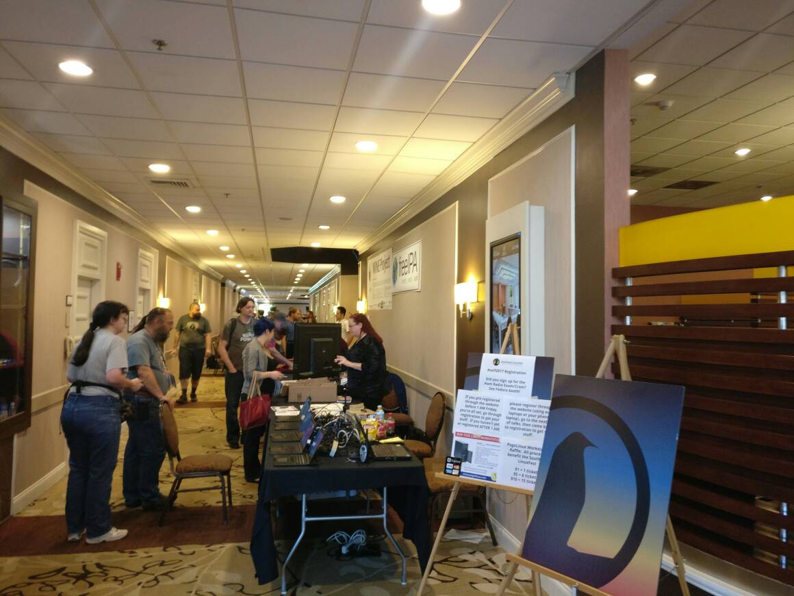 johnniefox's tweet photo. At #SElinuxfest getting ready to talk about #opensource #opengovenment @prometsource https://t.co/0n8J9dFrU6