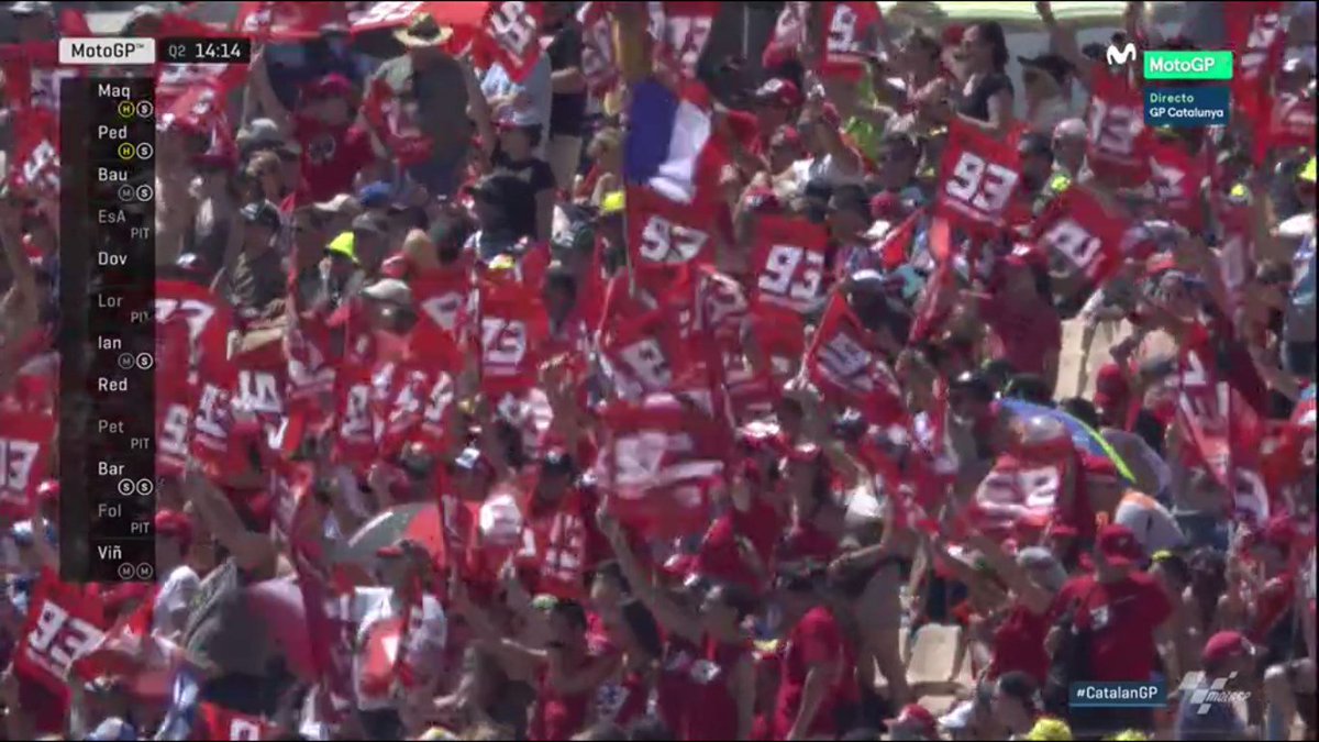 WeAre93's tweet image. ¡A por la pole #MM93 estamos contigo! ✊🏼💪🏻
Let's go champ! #Q2
#IAM93 #CatalanGP #MotoGP