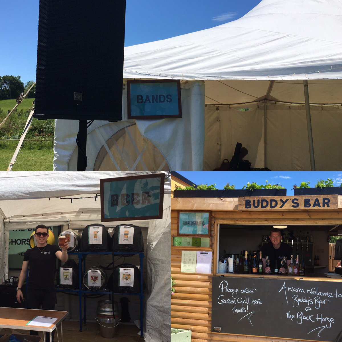 #beer #bubbles and #bands agogo and we have sunshine!!! See you later? 😊. #beergarden #localpub #chesham #thechilterns