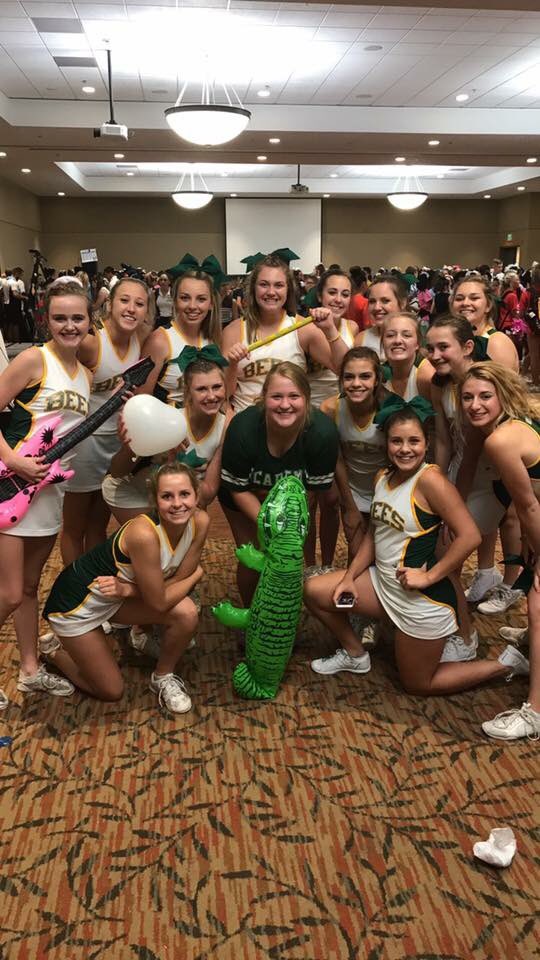 AISDBeeBoosters's tweet photo. #AHSVarsityCheer keep bringing home the GOLD&amp; MascotSpiritAward for Tara Dillard &amp; an "All American" for Erin Chavez &amp; Callie Shackelford!! https://t.co/oWC7qnSBkK