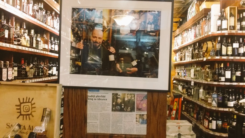 Stumbled upon this amazing wine shop selling Slovenian wine in NYC! A slice of Big Apple reminding me of home #NYC #Abassador #feelslikehome