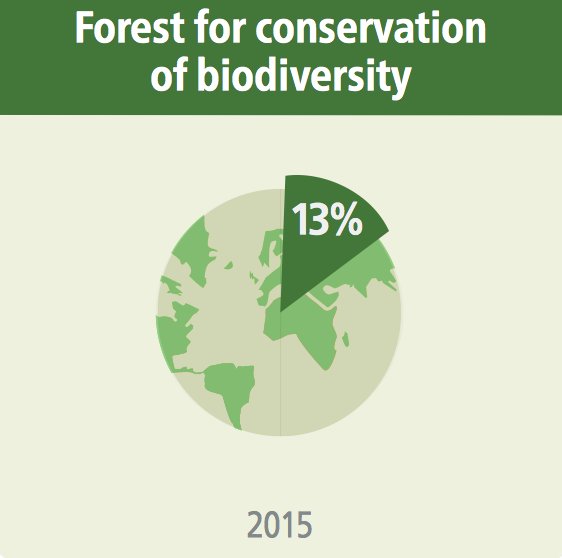 FAOForestry's tweet photo. #didyouknow 13% of the world’s forests are designated for conservation of biodiversity #gfra2015 #Forests2015 https://t.co/O7u56z6d8G https://t.co/YOYRJysx4m