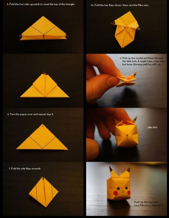 Pokémon On Twitter Origami Pikachu