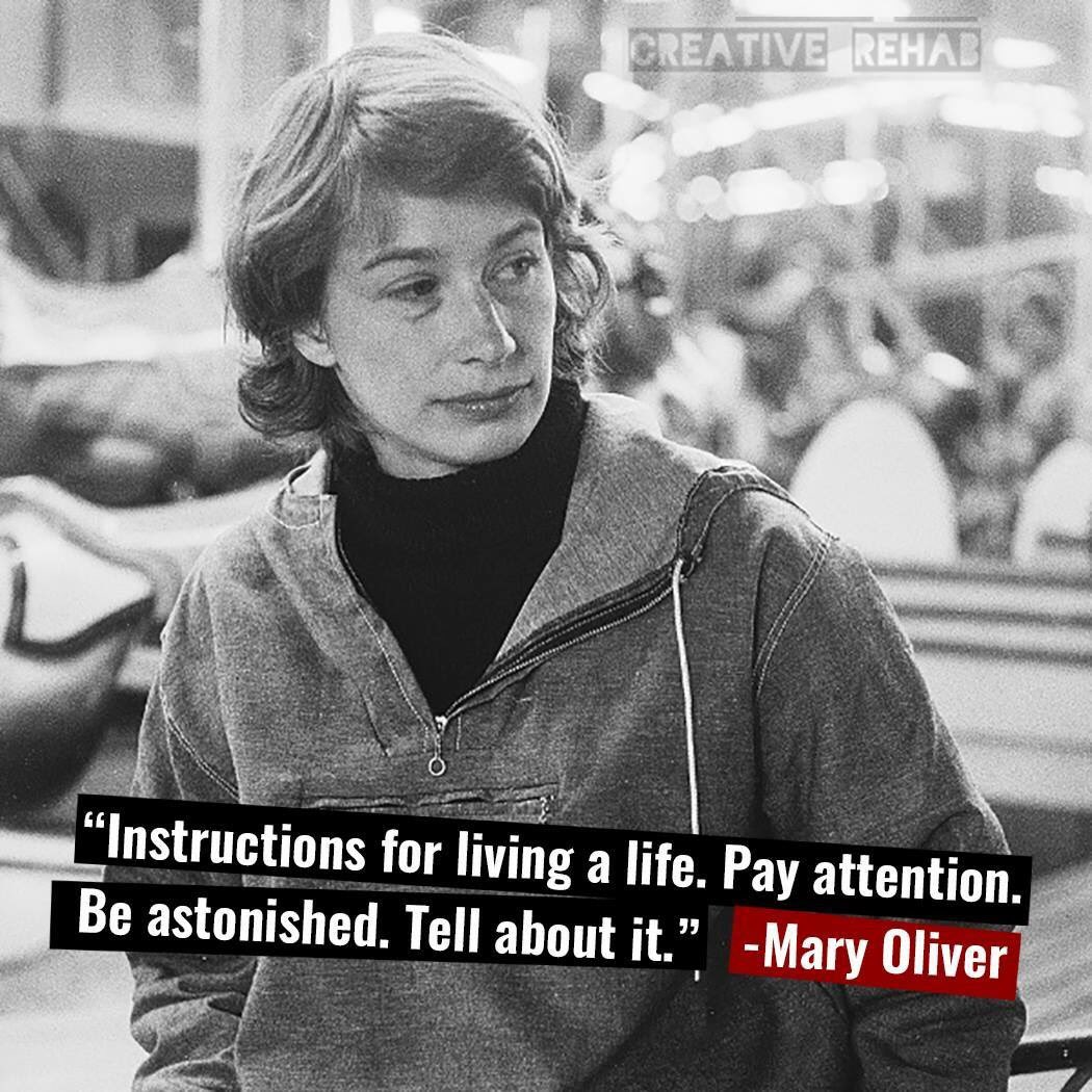 WYAOrg's tweet image. "Pay attention. Be astonished. Tell about it." Mary Oliver

Write your truest lines with us: writeyourselfalive.org #Writers #Rebellion