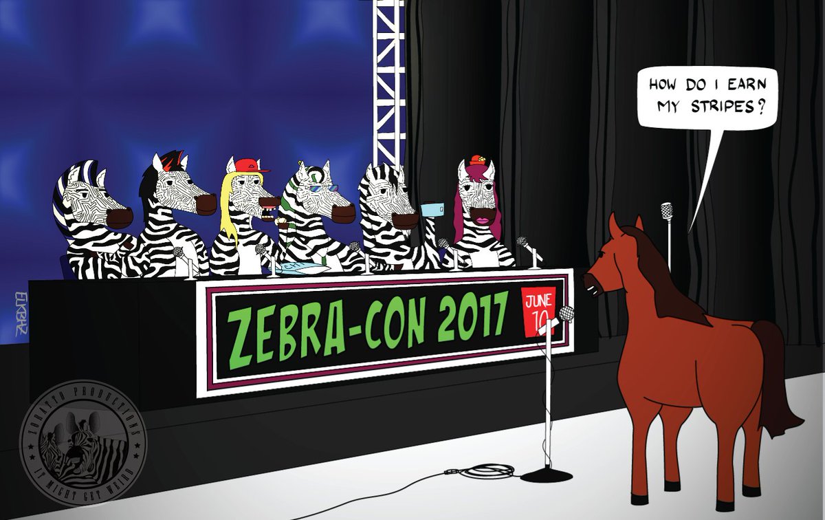 zpzebra's tweet photo. TODAY! 1 PM, Sudbury Arena - Join me on an Indie North Film Panel and learn how I earned my stripes! @Graphic_Con https://t.co/4kJ3BDlrek https://t.co/drsNffOIfM