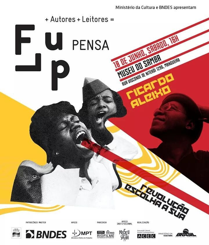 FlupRJ's tweet photo. Hoje é dia de poesia, meu povo! Vai rolar #RicardoAleixo mais tarde, na #FLUPpensa. 16h, Museu do Samba. Só chegar! https://t.co/9Suubj5efV