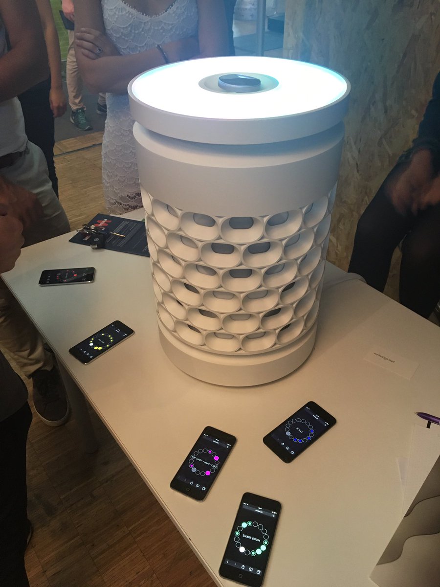 NetGoldFish's tweet image. Projet de #coloop la boîte à rythme pour #smartphone de l&apos;@Ircam et @nodesignnet #FenS2017