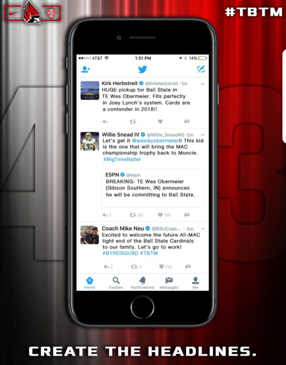 wesleyobermeier's tweet photo. My family and I are extremely honored and excited to announce my commitment to Ball State University! #B1RDSQU8D #ChirpChirp #Neuera https://t.co/xVOp0jlMEQ