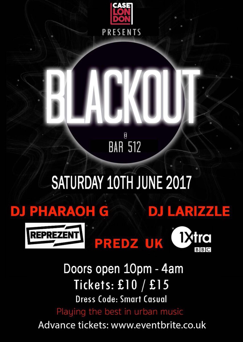 case_london's tweet photo. BLACKOUT! tonight at Bar 512. Limited Ladies &amp; Early Bird tickets sold out‼️ Standard tickets still selling‼️ Ticket link in bio https://t.co/F2o2y9CCbx