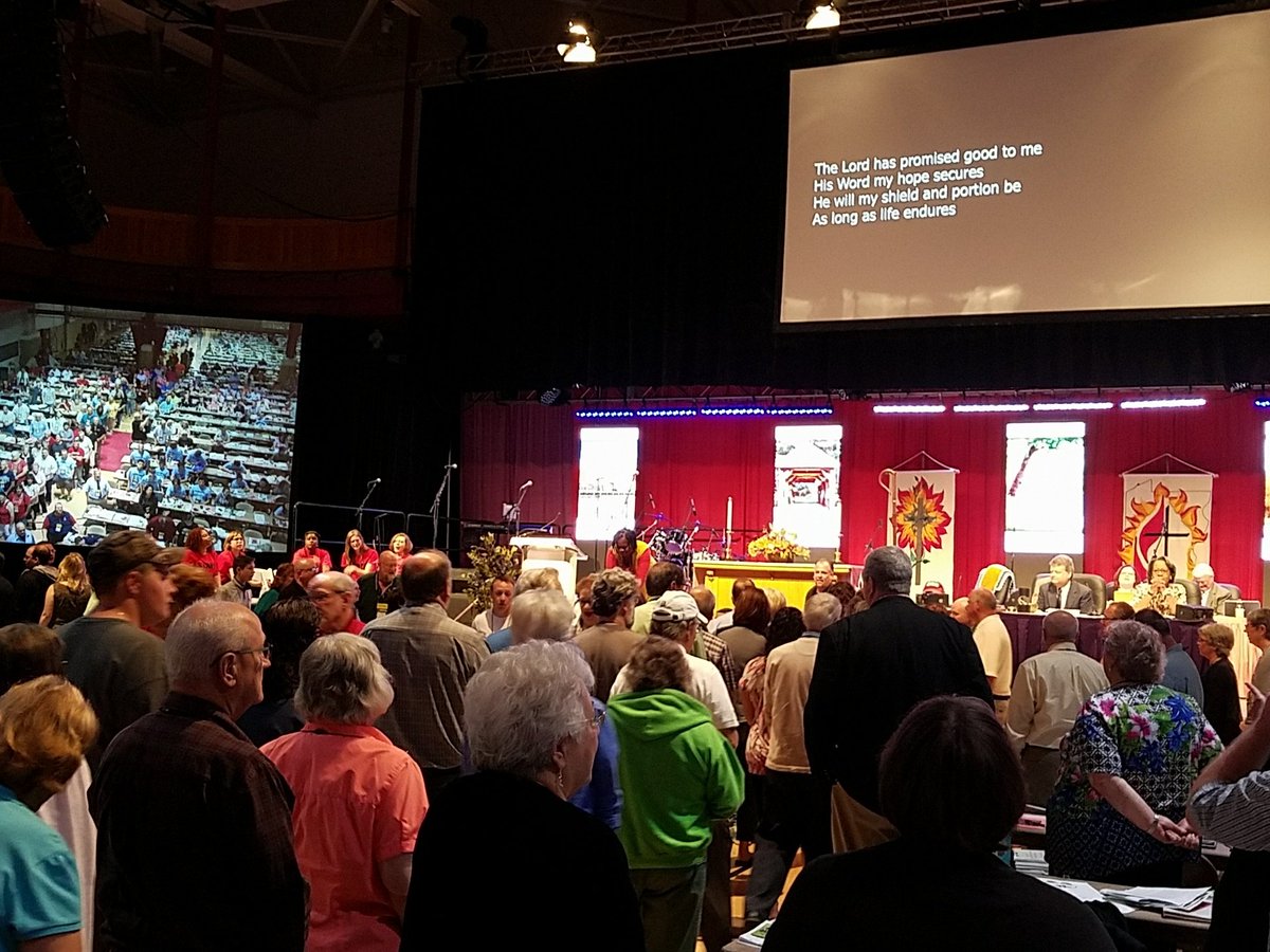KirkARexford's tweet photo. Bishop calls for action to support camping and retreat ministries for all our kids, and a huge spontaneous offering breaks out! #WPAUMC17 https://t.co/nG39ecInRC