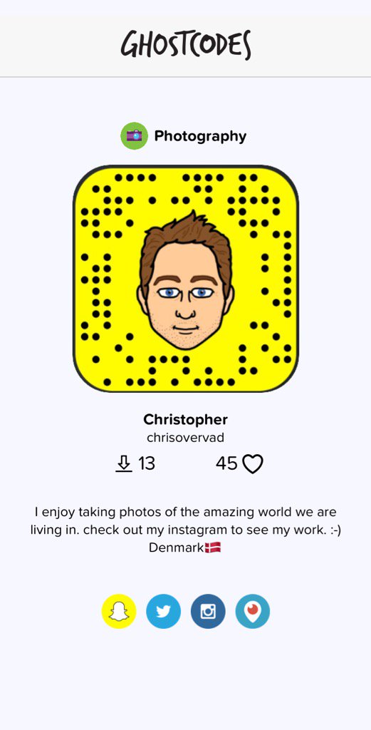 chrisovervad's tweet photo. Find me on GhostCodes here: https://t.co/7UqWhEM4T1 #Snapchat #snapchatdk https://t.co/pzaQYVGYC3