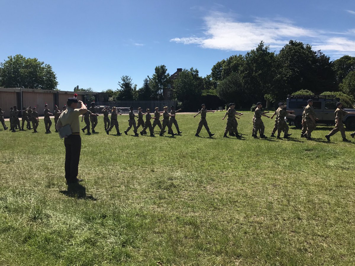 Company commander Captain Nason has commented the standard of #Drill this year has really improved #KeepUpTheGoodWork