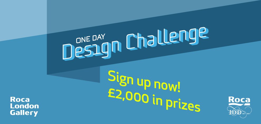 ARTSTHREAD's tweet photo. Calling designers under 30! Register by THIS Wed14 #onedaydesignchallenge @RocaUK #design contest  -£2,000 in prizes https://t.co/jObMHWtGSf https://t.co/IxSOXyzXms