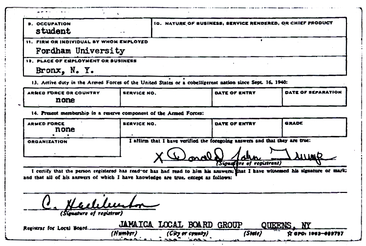 TheAngryindian's tweet photo. #Trump's #DraftDeferments: 4 for College, One for Bad Feet #MemorialDay #HomeOfTheBrave  https://t.co/eIJ8bqwaFu https://t.co/zuEovC8LEF https://t.co/EKvXA3ENZr