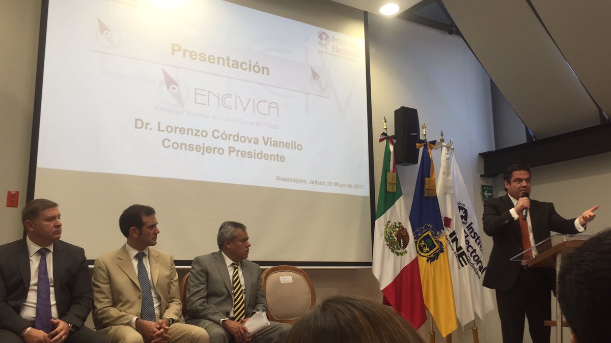 Presentación de ENCIVICA @INEMexico @lorenzocordovav @AristotelesSD @PRI_Jalisco_ @iepcjalisco @Alcaraz_Cross