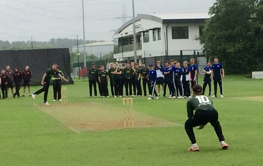 MikeRuts's tweet photo. @CardiffMCCU involved in a bowl out in today's T20 competition at Spytty Park after a heavy downpour halted play. 🏏 https://t.co/882K2kUbSj