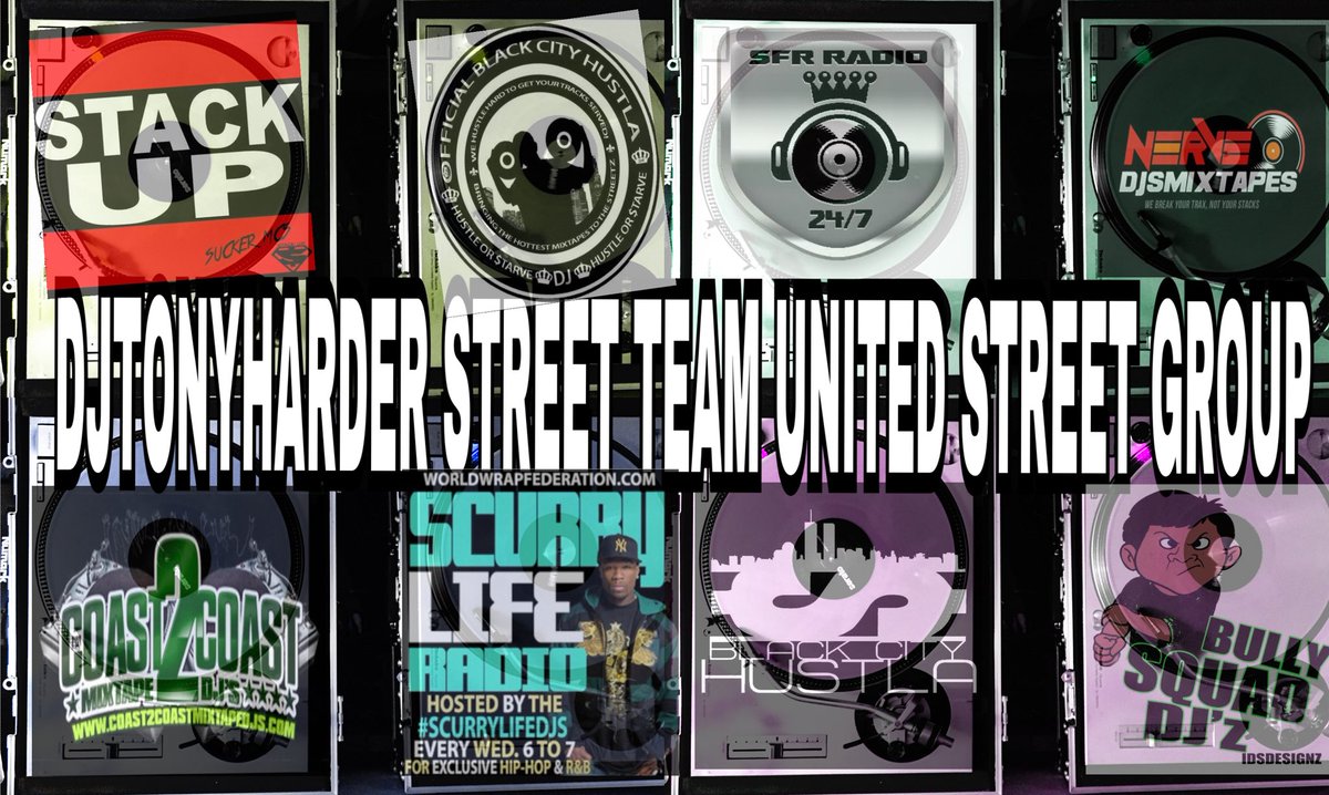DjTonyharder's tweet photo. JOIN #DJTONYHARDER #STREETEAM #UNITED #STREETGROUP @DjTonyharder https://t.co/zgPZk9xNWO @DaEastCoastBuLy @JustBlaze @DJKILLEM @stormy2966 https://t.co/NiBPvmHSoV