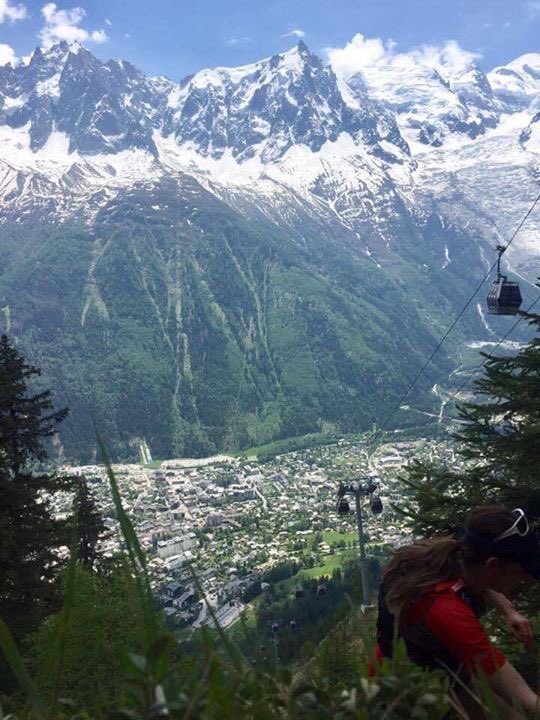 stiffupperlip1's tweet photo. First time i Ran the amazing @Chamonix_France vertical km with @chickoutdoors &amp; @Rebecca_Dent Defo not the last time! @TrailRunningMag https://t.co/szSEFm65UG