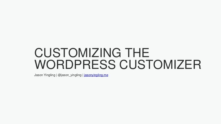 jason_yingling's tweet image. Slides from the latest @STLWordPress meetup on developing theme for the customizer are up. buff.ly/2qvbvkV