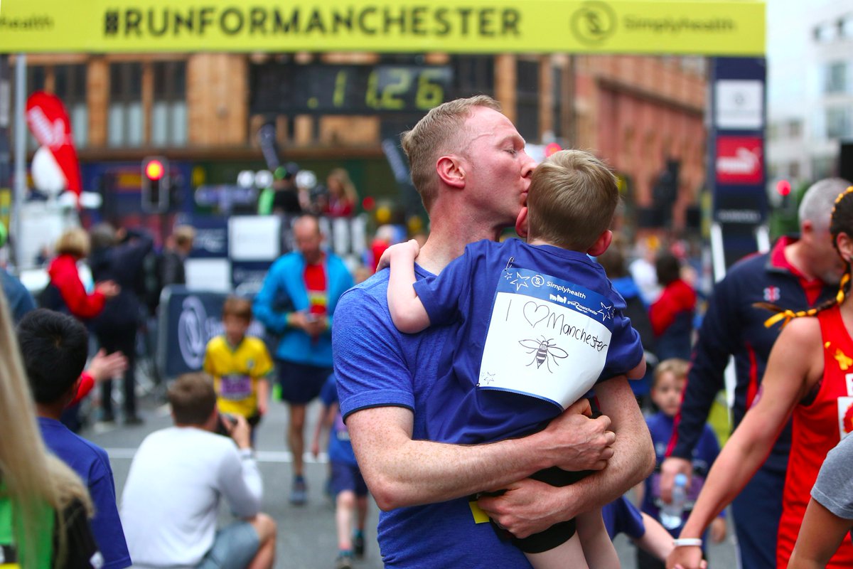 Great_Run's tweet photo. "This is the place." #RunForManchester https://t.co/Pxrq5gqCq1