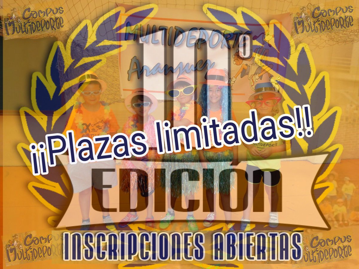 MDxtAranjuez's tweet photo. Abierto el plazo de inscripción en ATMÓSFERA SPORT o de manera ON-LINE en: https://t.co/zUP3AIP24a https://t.co/yuQ5nO5Ig4