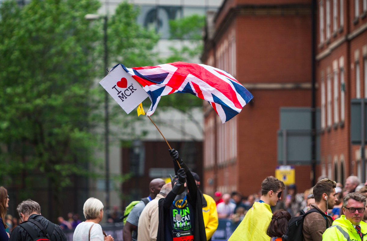 Great_Run's tweet photo. "This is the place." #RunForManchester https://t.co/Pxrq5gqCq1