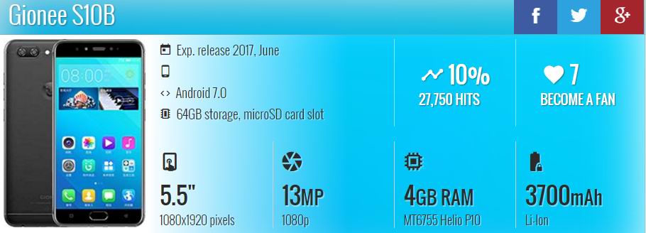 GSMPond's tweet photo. Gionee S10B - Full Mobile Phone Specifications - https://t.co/K7tvRGdJA4
#GioneePhones #GioneeS10B #GSMPond #SmartPhone #GioneeMobiles https://t.co/fhVTphoaFq